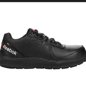 Reebok Men's Black Leather Work Sneaker